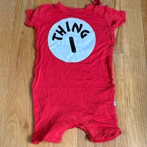 Dr. Seuss x Posh Peanut thing 1 Romper